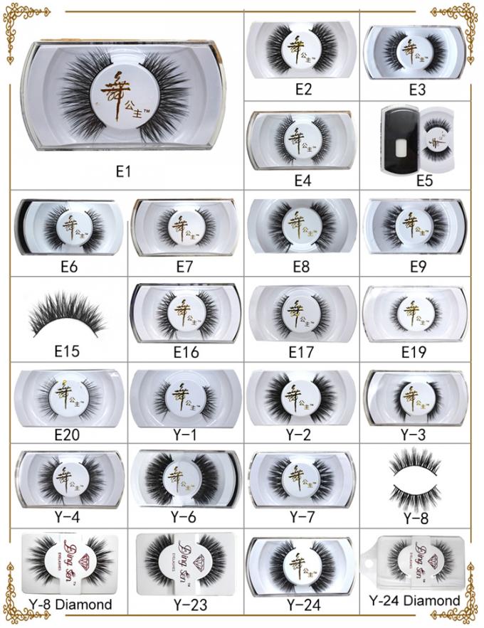 10mm-15mm Ciglia finte naturali lunghe 5 coppie Estensioni di capelli colorati sintetici 4