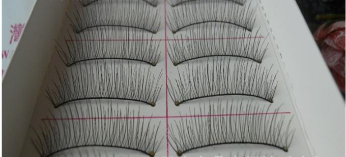 Donne Donne 10 coppie Bellezza naturale Taiwan Fibra False Ciglia 217 8MM-15MM Lunghezza 0